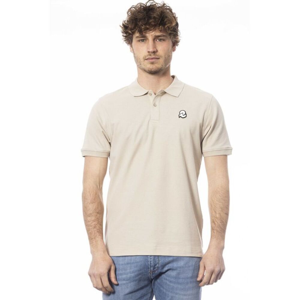 Invicta Beige Cotton Men Polo Men's Shirt